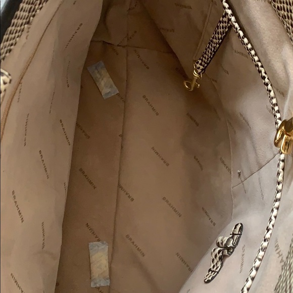 New Odyssey Python Leather Sm Shopper Tote - Picture 3 of 3